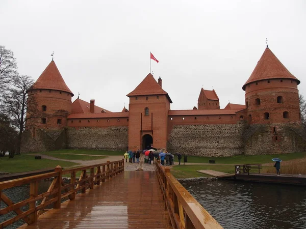 Кривавий Замок Тракай Литві — стокове фото