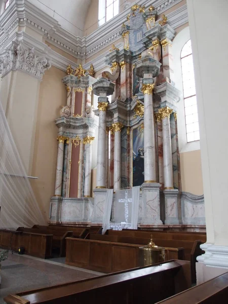 Altar Från Casimir Kyrkan Vilnius Litauen — Stockfoto