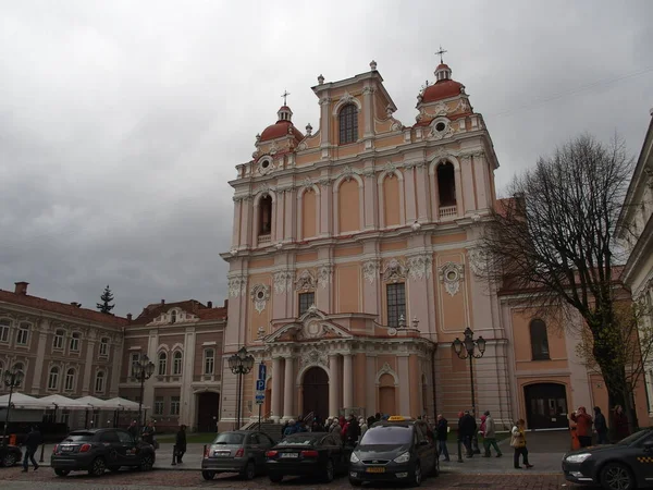 Церковь Святого Казимира Вильнюсе Литва — стоковое фото