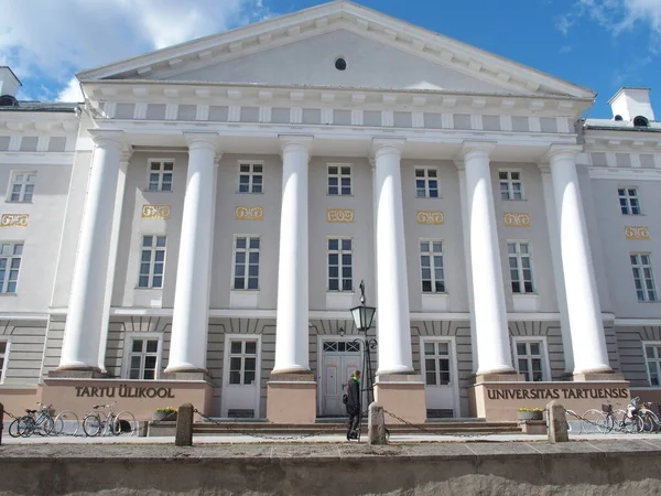 Главное Здание Тартуского Университета Эстония — стоковое фото