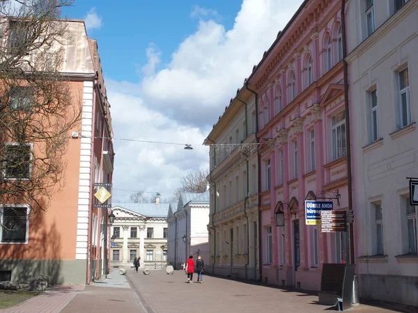 Pedestrian Street Tartu Estonia — Stock Photo, Image