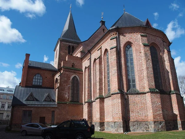 Οπίσθια Εκκλησία Του Αγίου Ιωάννη Στο Tartu Εσθονία — Φωτογραφία Αρχείου