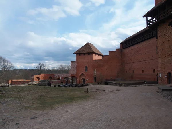 Curte Castelul Turaida Lângă Sigulda Letonia — Fotografie, imagine de stoc