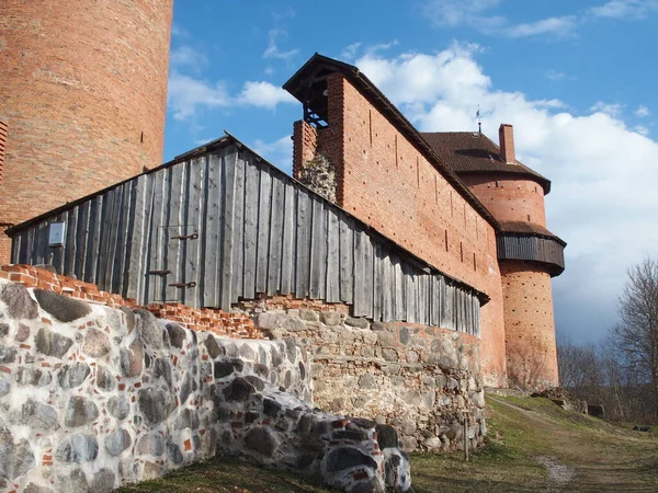 Obnovené Budovy Hradu Turaida Blízkosti Sigulda Lotyšsko — Stock fotografie
