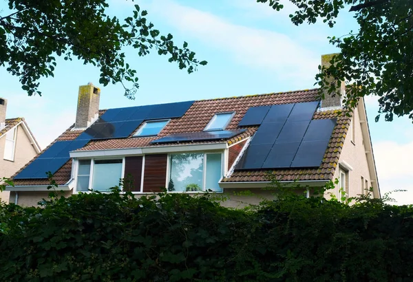Solar Panel on The House Roof, Alternative Generator Energy in The Hague, Netherlands