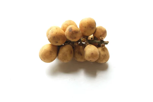 Schließen Sie Eine Lange Gong Frucht Oder Lansium Parasiticum Südliche — Stockfoto