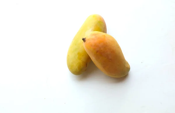 Top View Colorful Fresh Ripe Mango Mahachanok Rainbow Mango Mangifera — Stock Photo, Image