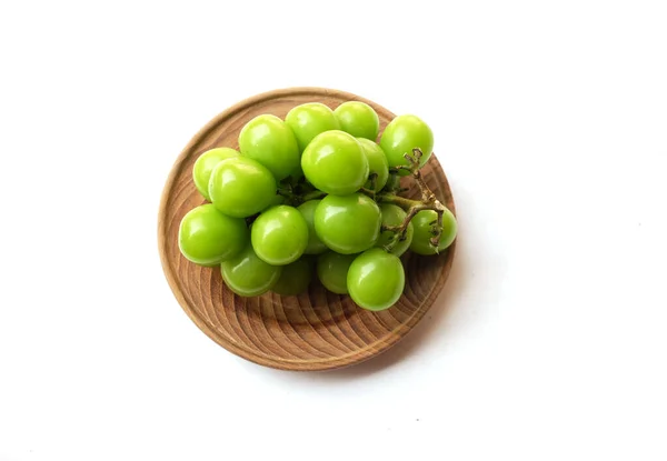 Ein Bündel Frischer Sweet Green Shine Muscat Vitis Vinifera Trauben — Stockfoto