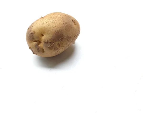 Bir Yığın Taze Çiğ Patates Solanum Tuberosum Kafası Genç Patates — Stok fotoğraf