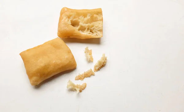 Gefrituurde Deegstickd Gebakken Deeg Padongo Ontbijt Chinese Donutsticks Een Witte — Stockfoto
