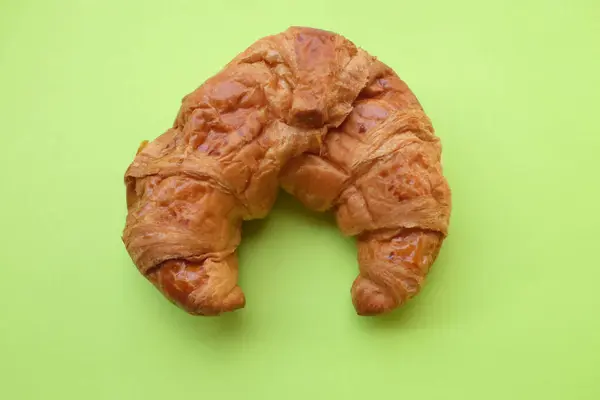 Croissants Dorés Croustillants Fraîchement Cuits Appétissants Croissant Français Sur Fond — Photo