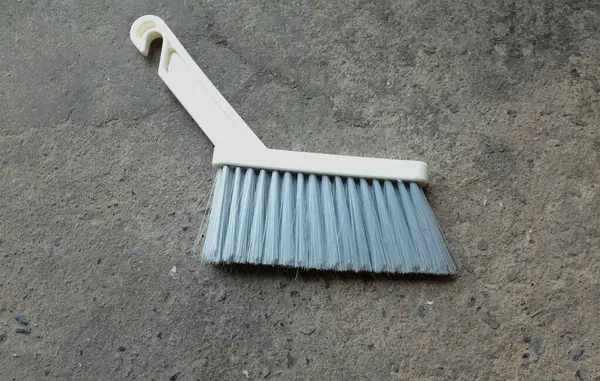 Conjunto Vassouras Mão Plástico Dustpan Chão Acement Health Limpeza Casa — Fotografia de Stock