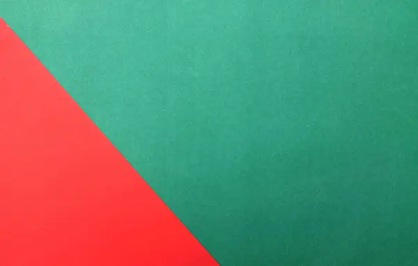 Two tone green red paper color for background  with copy space