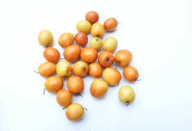 Birkaç küçük jube (Ziziphus mauritiana Lam), jujujube, Chinese jube, Indian jujube. Bu doğal bir jujube ve çok lezzetli bir tadı var.