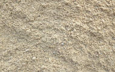 Kum Sahili 'nin kahverengi yüzeyi, Sahildeki kum arka plan için doğal doku. Güzel soyut spa konsepti yaz günlerinin deniz cenneti adası afişi, üst manzara.