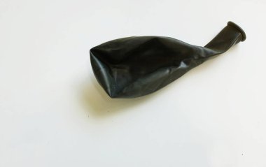 Bir balon da şişmez. Beyaz bir arkaplanda izole et.