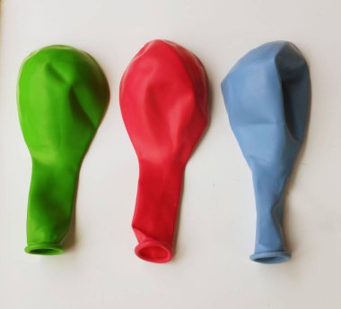 Bir balon da şişmez. Beyaz bir arkaplanda izole et.