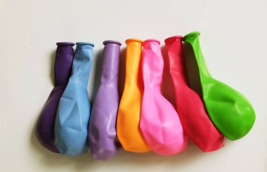 Bir balon da şişmez. Beyaz bir arkaplanda izole et.