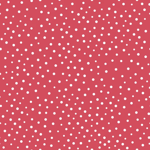 Vector Christmas Red Swiss Dots Herhaal Patroon Achtergrond Oppervlaktepatroon Ontwerp — Stockvector