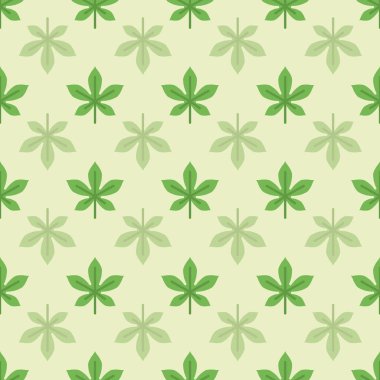 Vektör Yeşil Sonbahar Kestanesi, arka plan ve çizimleri tekrarlar. Yüzey desenli tasarım. Sonbahar için harika, Şükran Günü dekorasyon projeleri için.