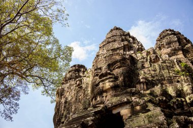 Antik Angkor Wat tapınağının kapısı, Siem Reap, Kamboçya