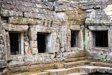 Siem Reap, Kamboçya ormanlarındaki antik tapınak kalıntıları