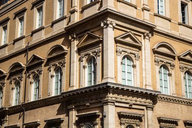 İtalya 'da Siena sokaklarında eski mimari