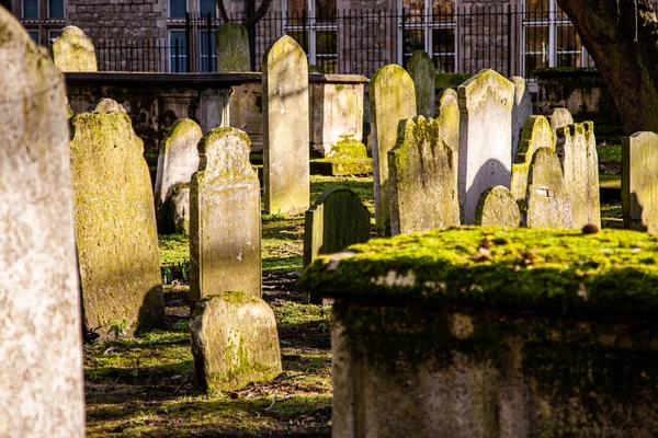 Lápidas Bajo Sol Tarde Londres Reino Unido — Foto de Stock