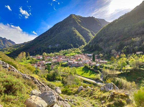 Caunedo Paese Comune Somiedo Asturie Spagna — Foto Stock