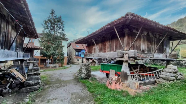 Horreo Typische Hütte Ist Asturien Espinareu Dorf Asturien Spanien — Stockfoto