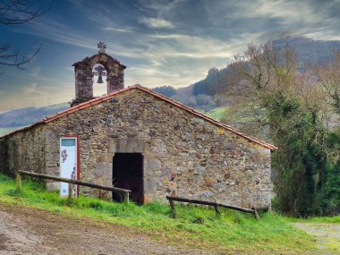 San Pedro Mangon hermitage, XI century, Candamo, Asturias, Spain
