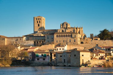 Zamora cathedral and Douro river, Zamora, Spain