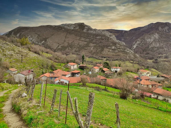 Foj Village Yernes Tameza Municipality Asturias Spain Europe — Stock fotografie