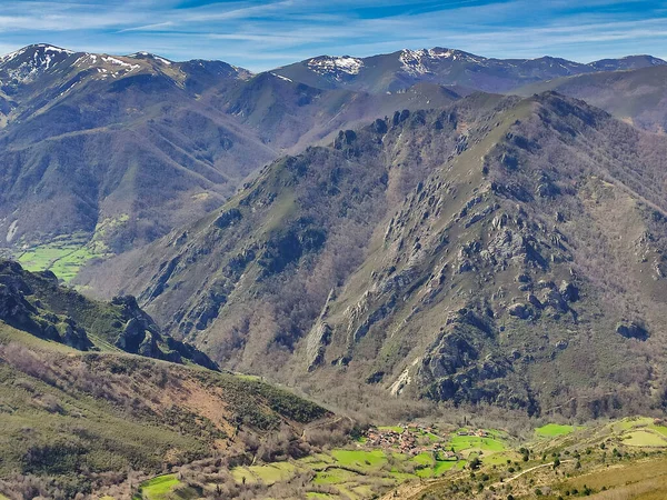 stock image Cores village, Somiedo Natural Park and Biosphere Reserve, Asturias, Spain