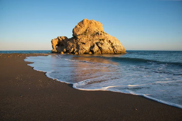 Plaża Penon Del Cuervo Prowincja Malaga Andaluzja Hiszpania Europa — Zdjęcie stockowe