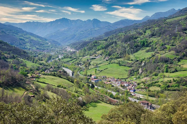 Huerna Valley Cobertoria Vega Del Rey Villages Lena Municipality Asturias — Stock Photo, Image