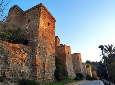 Kale Alcazaba, Malaga, Endülüs, İspanya, Avrupa