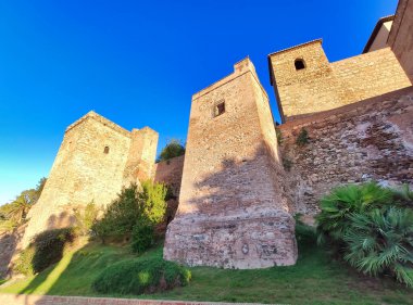 Kale Alcazaba, Malaga, Endülüs, İspanya, Avrupa