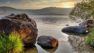 Sanabria Gölü Doğal Parkı. Zamora ili, İspanya, Avrupa