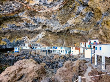 Poris de Candelaria Köyü, La Palma Adası, Kanarya Adaları, İspanya, Avrupa