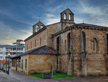 Santa Maria de la Oliva church,13th century, Villaviciosa, Asturias, Spain, Europe clipart