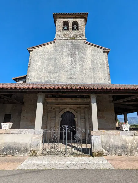 stock image Virgen del Remedio sanctuary, Comarca de la Sidra, Nava municipality, Asturias, Spain