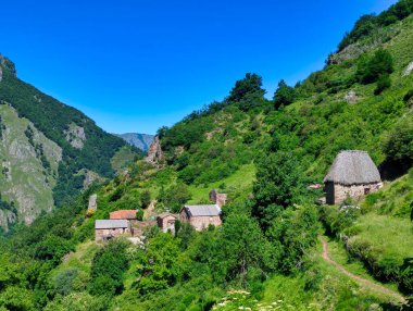 La Llamera Köyü, Somiedo Doğal Parkı ve Biyosfer Rezervi, Asturias, İspanya