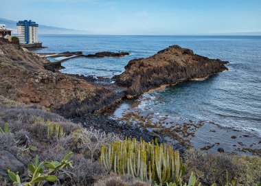 Mesa del Mar köyü yakınlarındaki uçurumlar, Tacoronote belediyesi, Tenerife Adası, İspanya