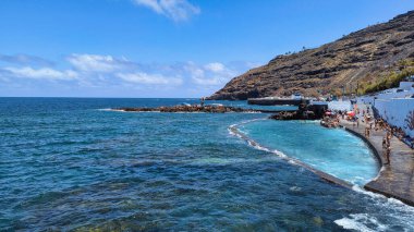 Doğal kaynak suyu havuzu, El Pris köyü, Tenerife, Kanarya Adaları, İspanya