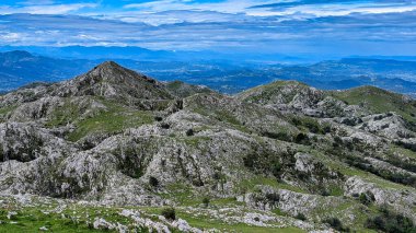 Sierra del Sueve mountains, Caravia, Asturias, Spain clipart