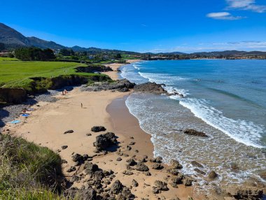 La Beciella beach, Colunga municipality, Asturias, Spain clipart