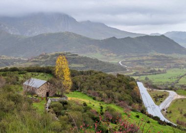 Autumn scene in the natural park of Babia and Luna, Leon, Spain clipart