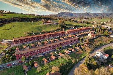 Los Cuarteles or Campiello mining village, Lieres, Siero municipality, Asturias, Spain clipart