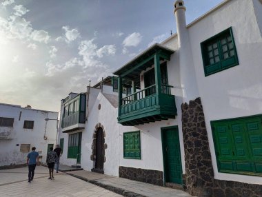 Caleta de Famara köyü, Teguise belediyesi, Lanzarote Adası, İspanya